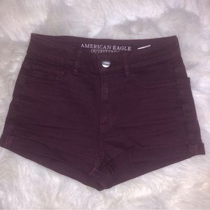 American Eagle Maroon Shorts
